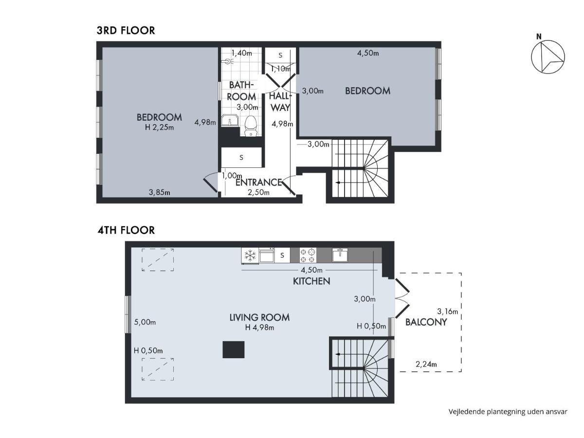 Sanders Main - Endearing Two-Bedroom Duplex Apartment With A Balcony Next To Magical Nyhavn Копенгаген Екстер'єр фото